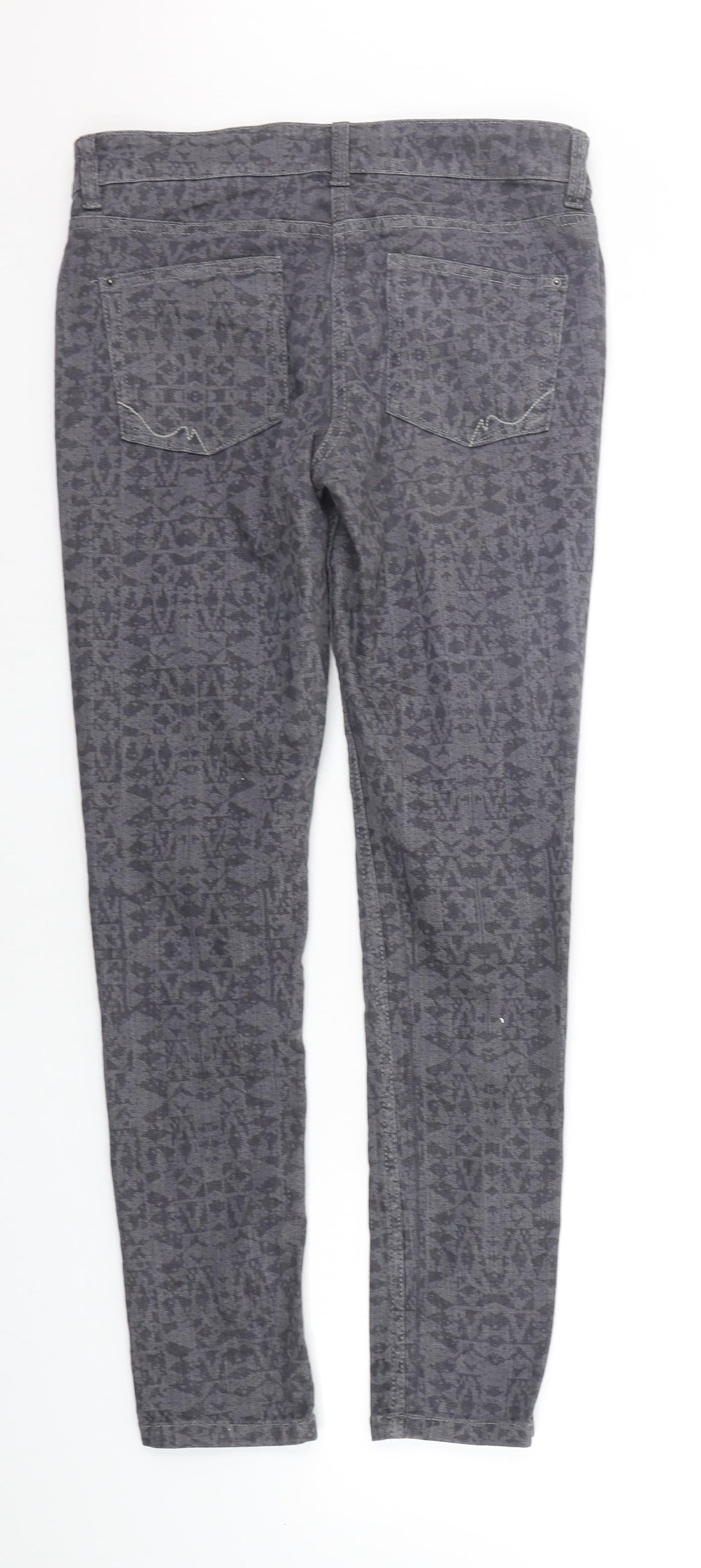 NEXT Womens Grey   Straight Jeans Size 10 L27 in