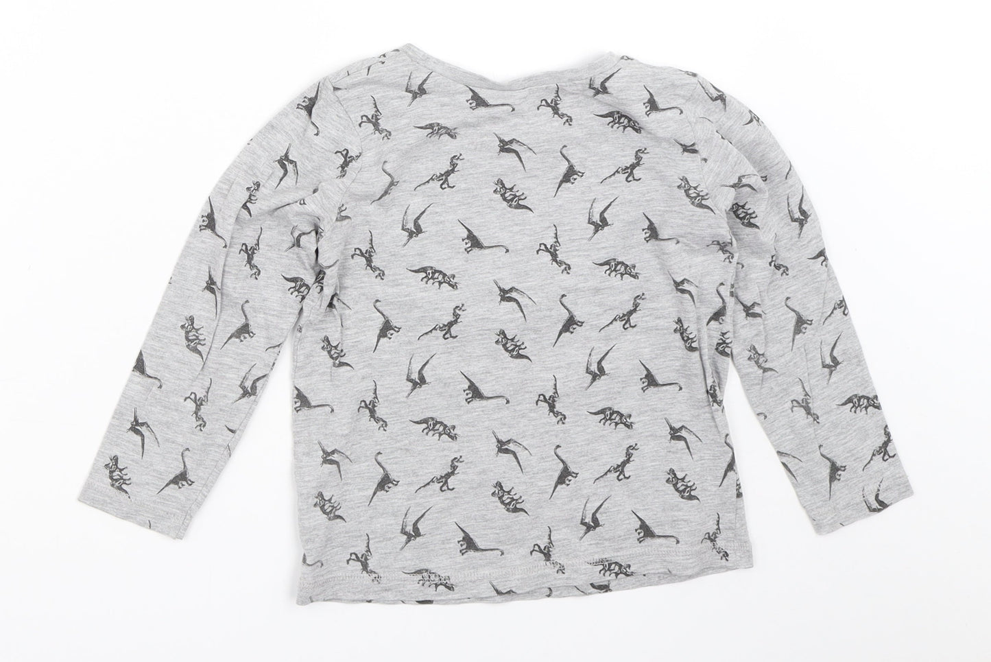 George Boys Grey   Basic T-Shirt Size 4-5 Years