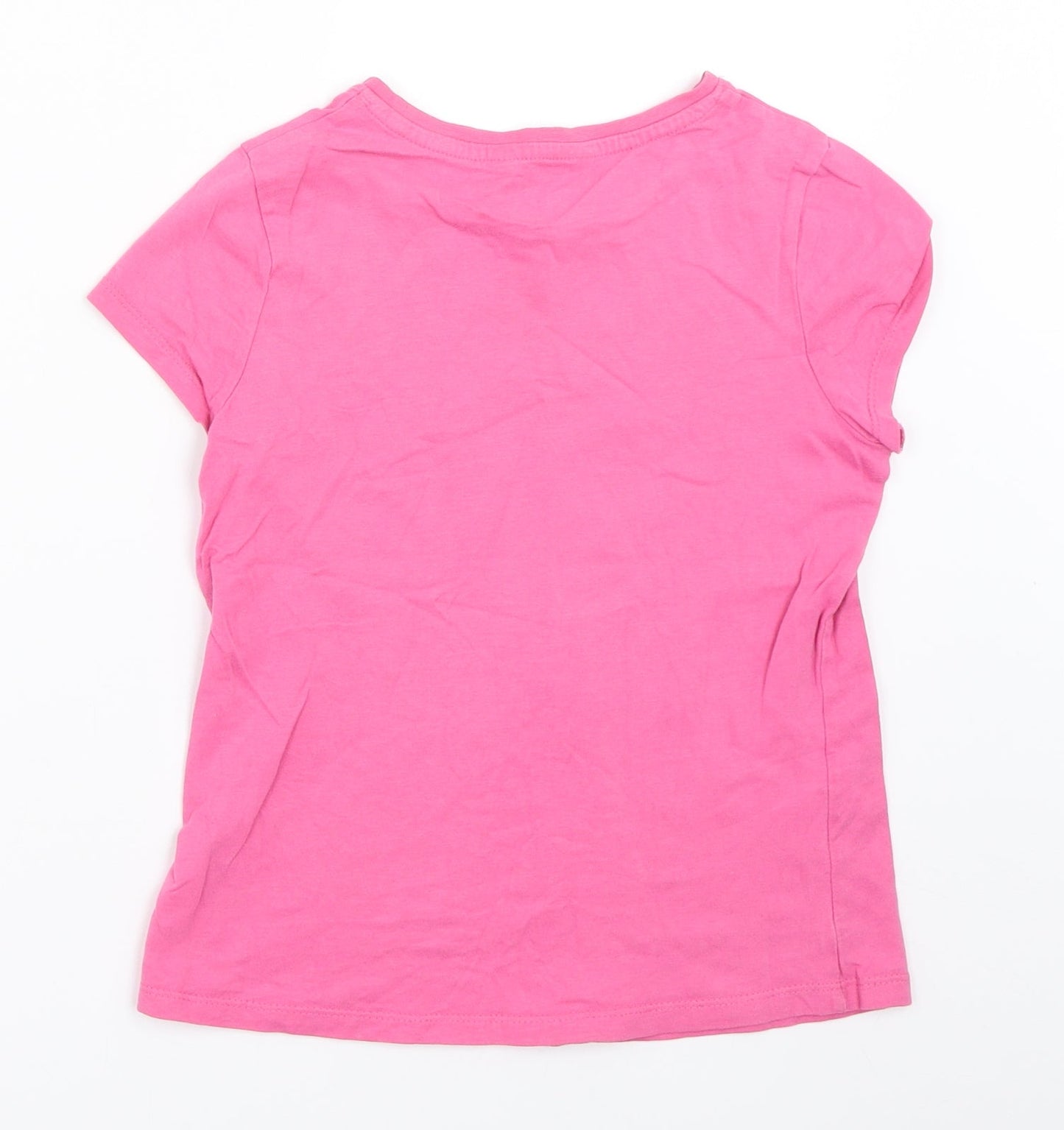 George Girls Pink   Basic T-Shirt Size 8-9 Years
