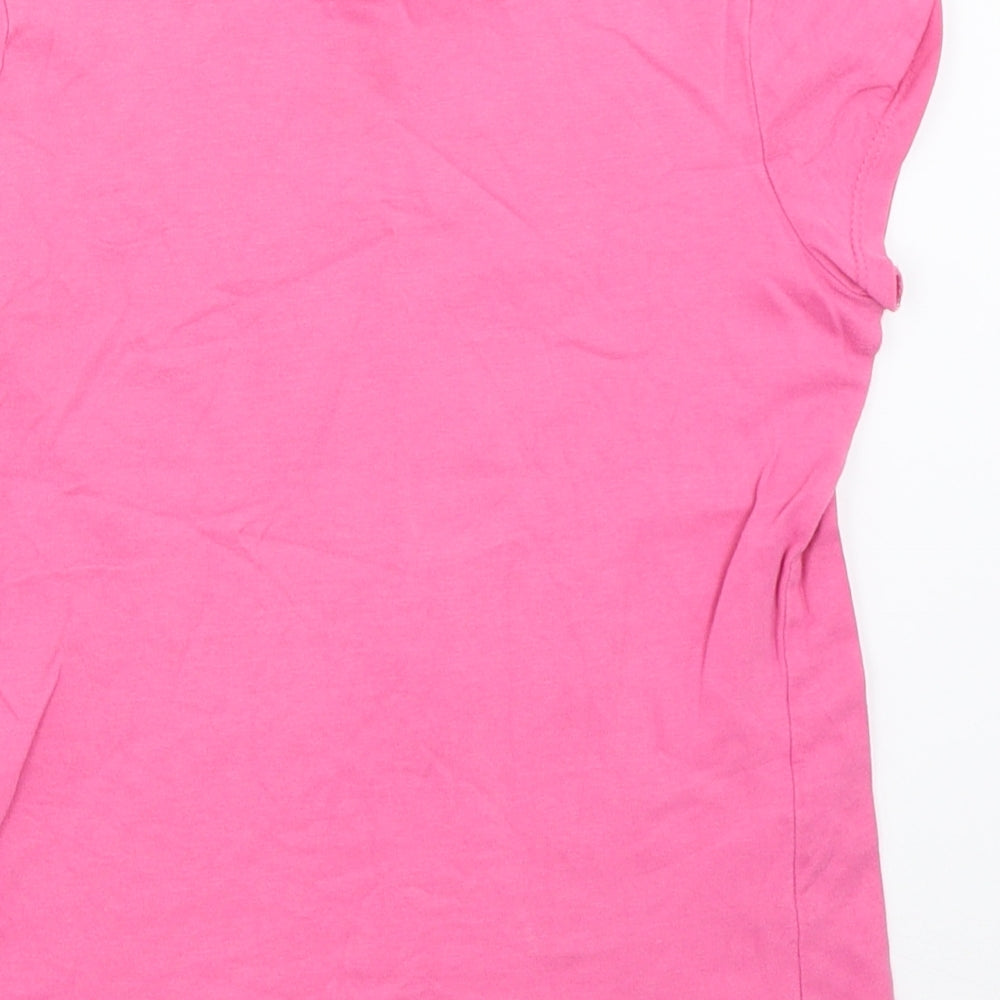 George Girls Pink   Basic T-Shirt Size 8-9 Years
