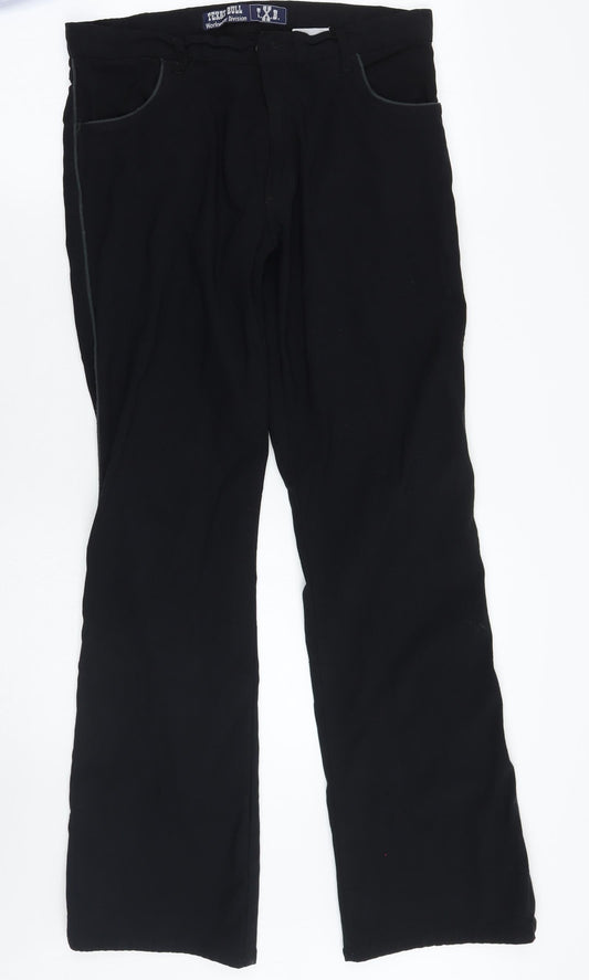 Texas bull Womens Black   Trousers  Size 44 L31 in