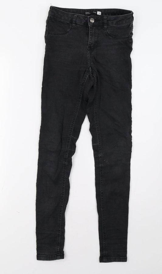 Sinsay Womens Black  Denim Skinny Jeans Size 6 L30 in
