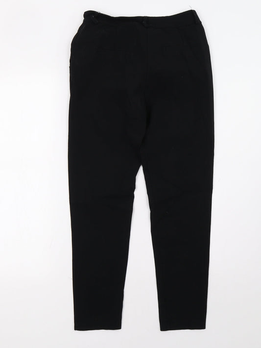 Preworn Womens Black   Trousers  Size 8 L28 in