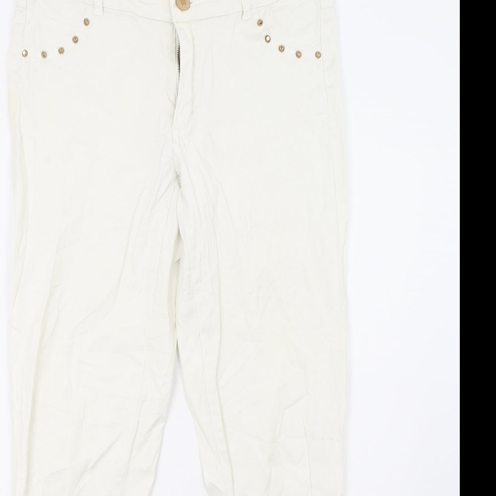 Clockhouse Womens White   Trousers  Size 12 L29 in