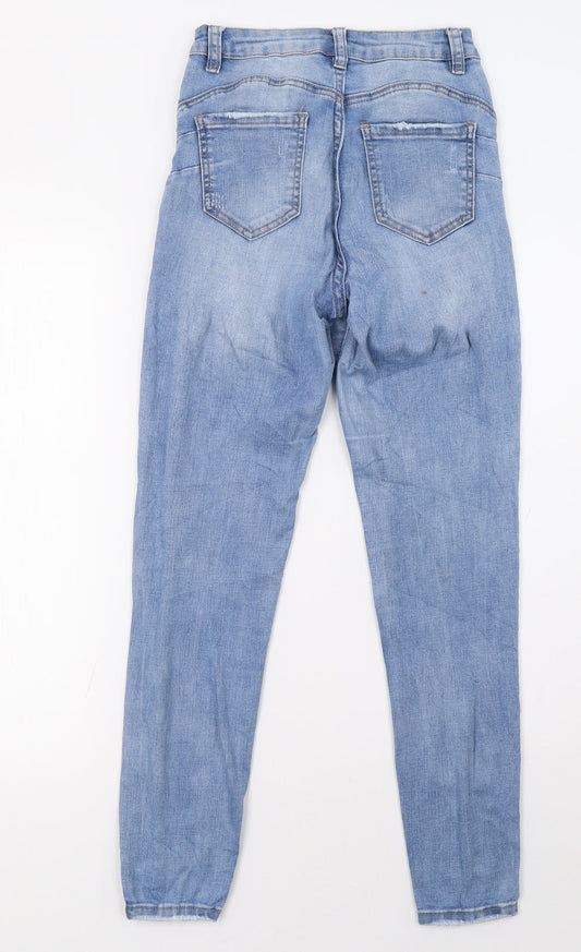 laulia Womens Blue  Denim Straight Jeans Size 6 L30 in