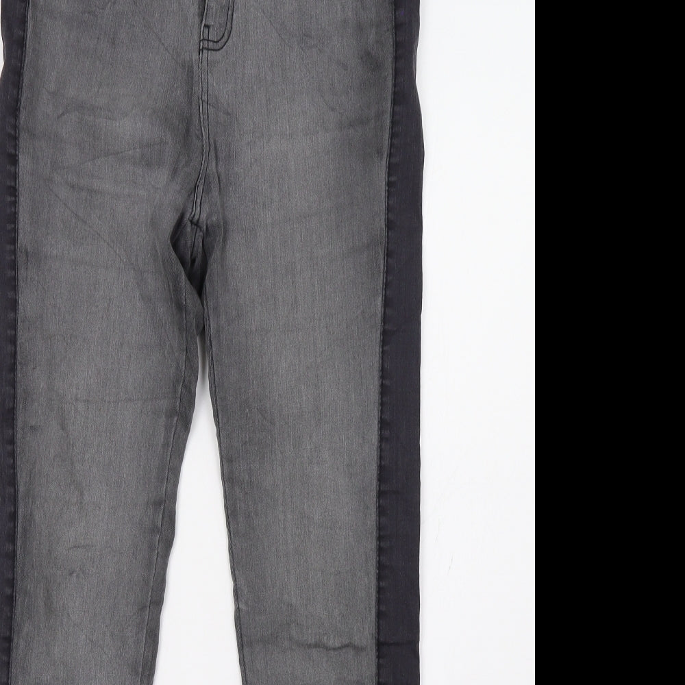 Janina Womens Grey   Straight Jeans Size 10 L32 in