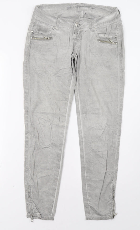j welly Womens Grey   Skinny Jeans Size S L30 in
