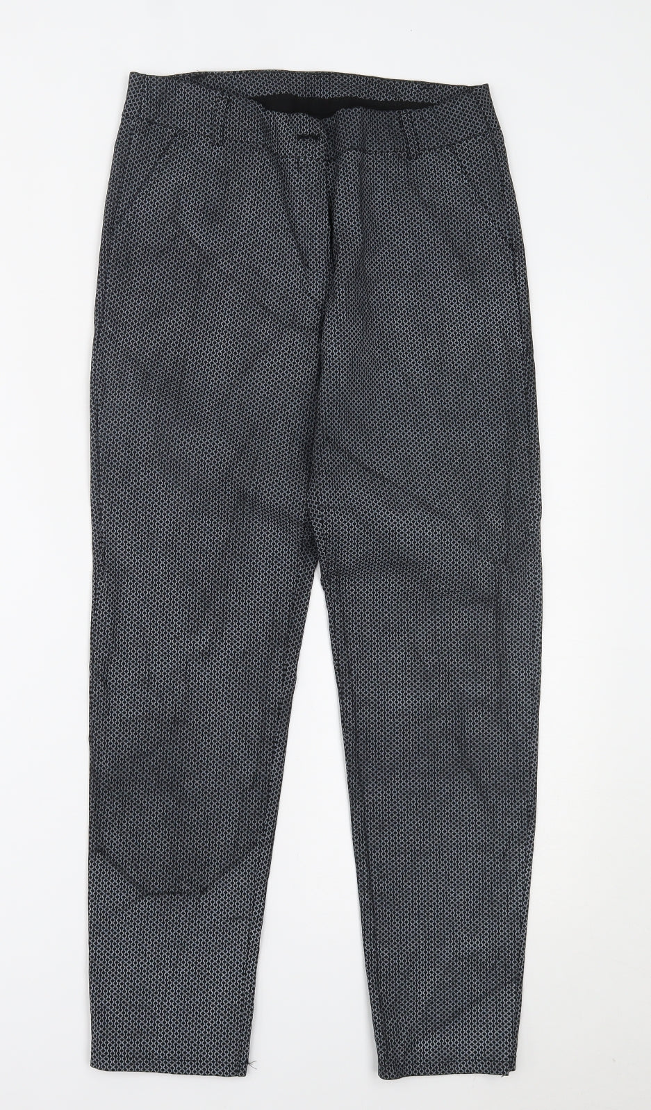 Preworn Womens Black Polka Dot  Trousers  Size L L27 in