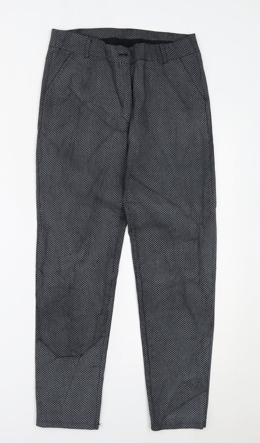 Preworn Womens Black Polka Dot  Trousers  Size L L27 in