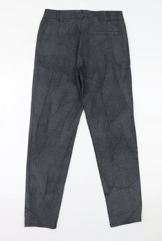 Preworn Womens Black Polka Dot  Trousers  Size L L27 in