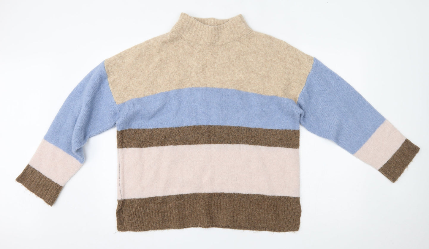 NEXT Womens Multicoloured Striped  Pullover Jumper Size L