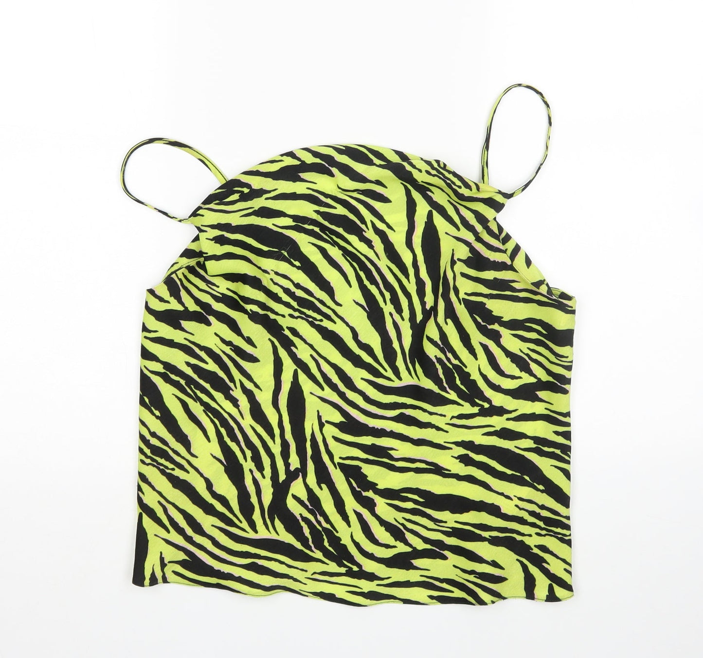 Miss Selfridge Womens Multicoloured Animal Print  Basic Tank Size 12