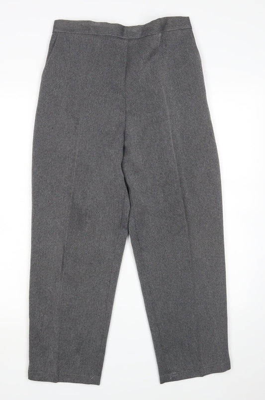 Preworn Womens Grey   Cropped Trousers Size 16 L25 in
