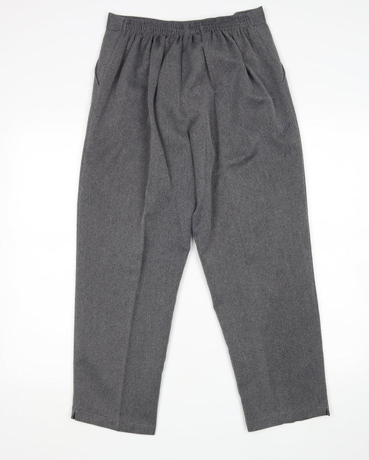 Preworn Womens Grey   Cropped Trousers Size 16 L25 in