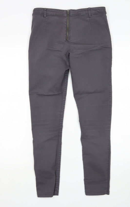 H&M Womens Grey   Skinny Jeans Size 8 L28 in