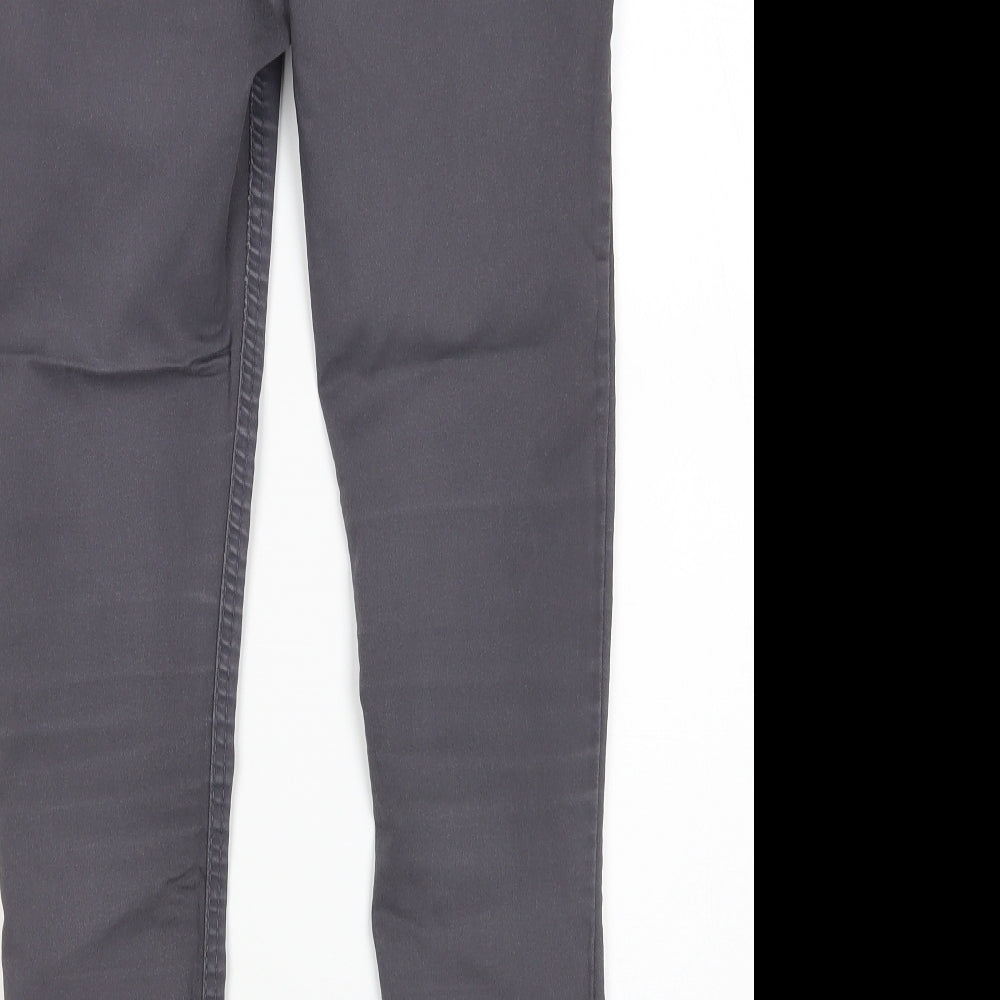 H&M Womens Grey   Skinny Jeans Size 8 L28 in
