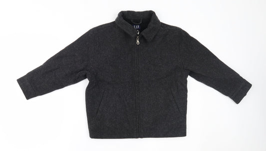 Gap Boys Grey   Overcoat Coat Size 5-6 Years