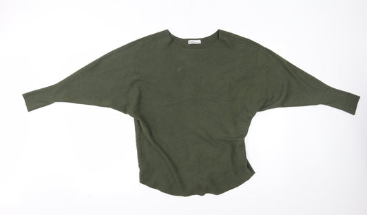 M&D fashion Womens Green   Pullover Jumper One Size