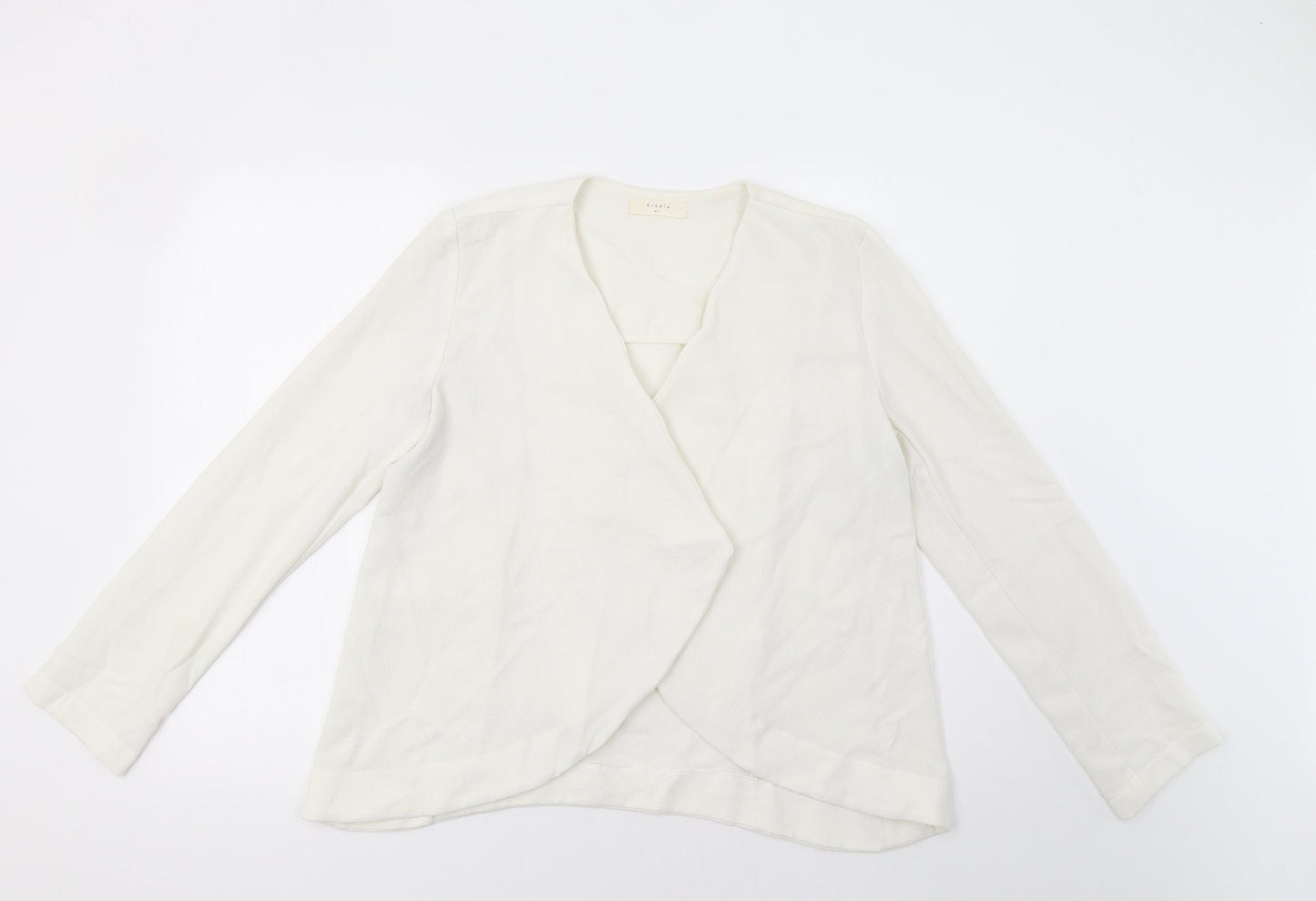 Elodie Womens White   Jacket Blazer Size L