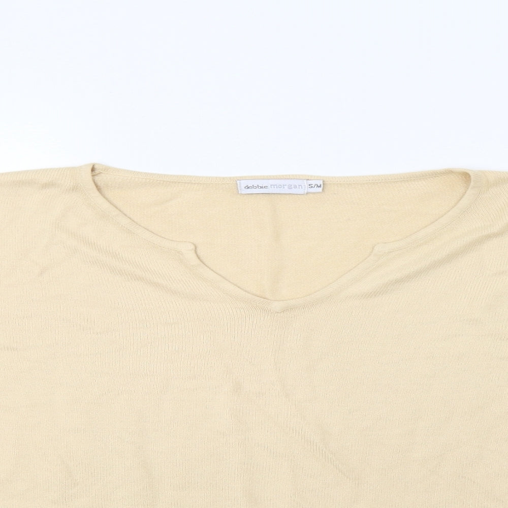 Debbie Morgan Womens Yellow   Pullover Jumper Size M
