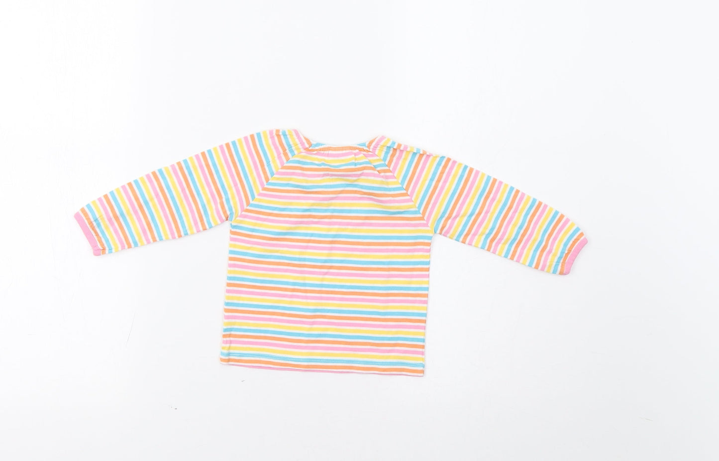 F&F Baby Multicoloured Striped  Basic T-Shirt Size 3-6 Months
