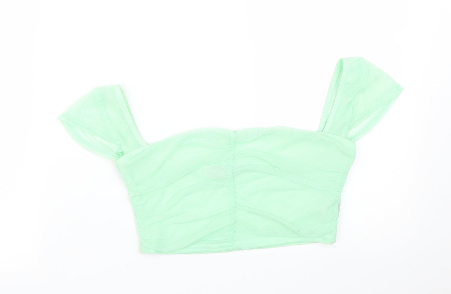 PRETTYLITTLETHING Womens Green   Basic T-Shirt Size 8
