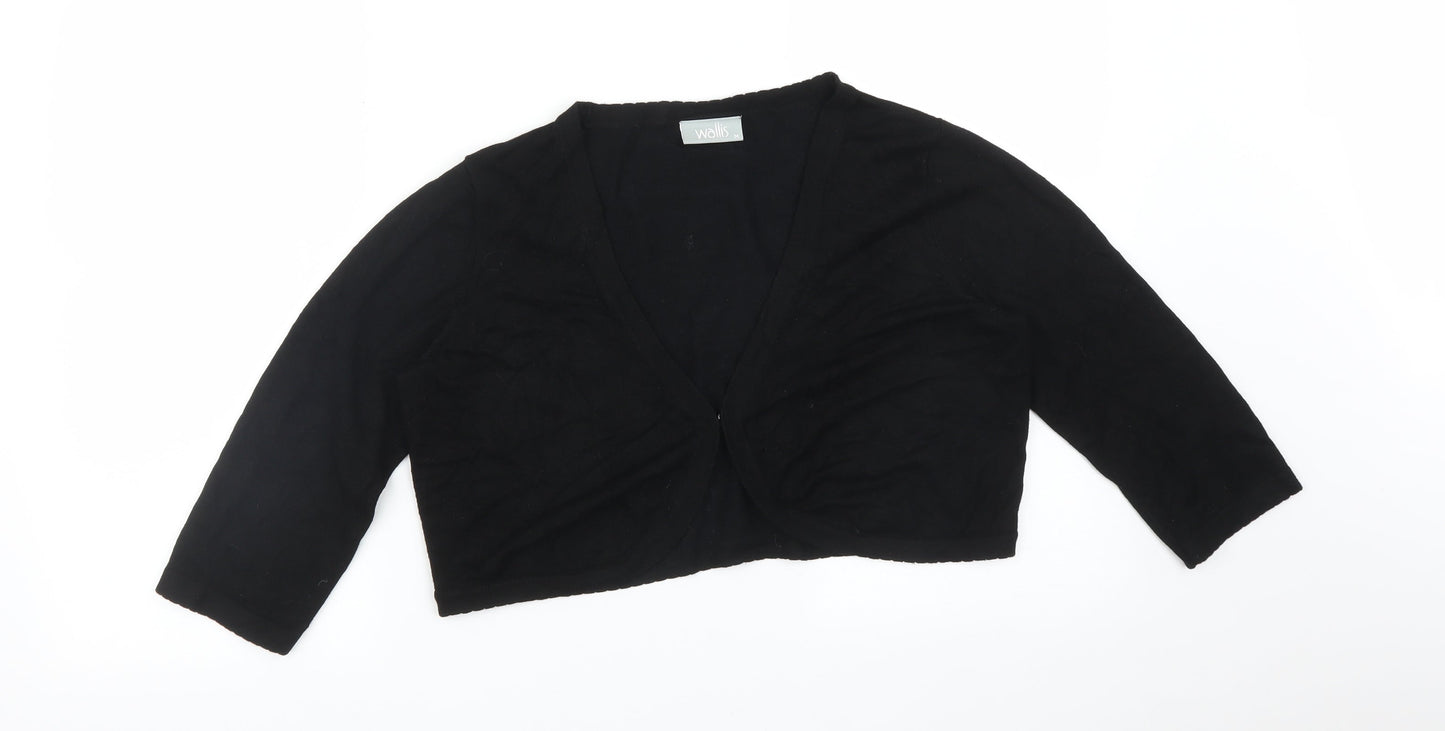 Wallis Womens Black   Cardigan Jumper Size M