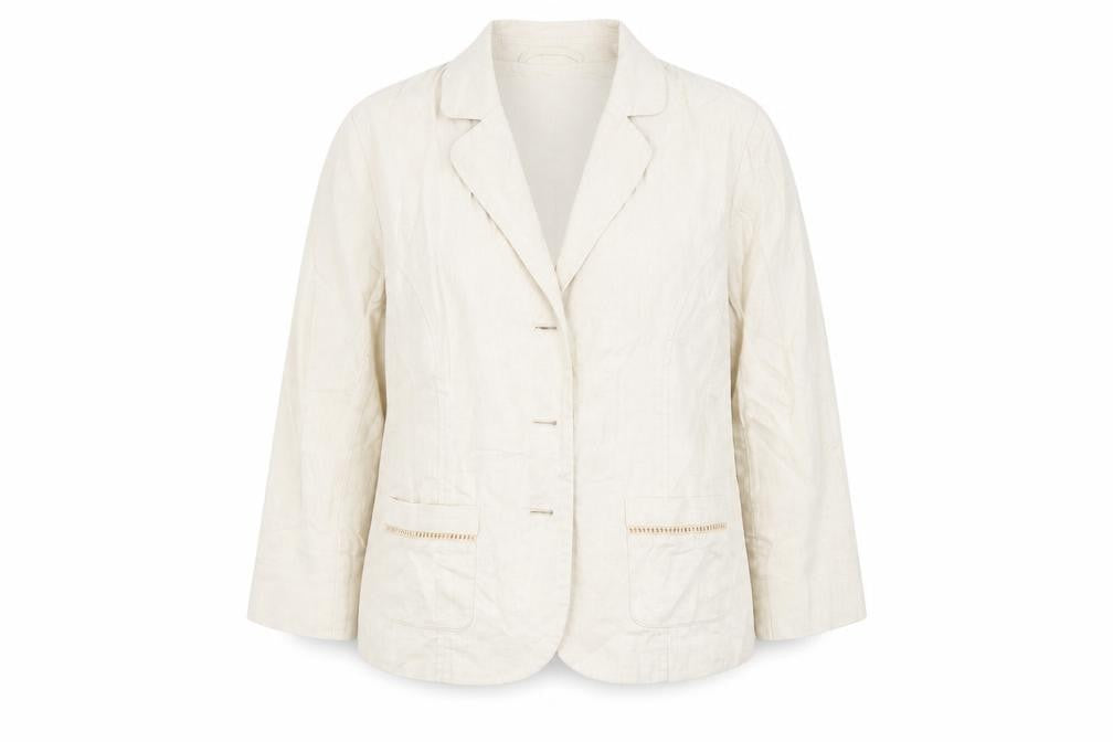 ISLE Womens Beige   Jacket Blazer Size 12