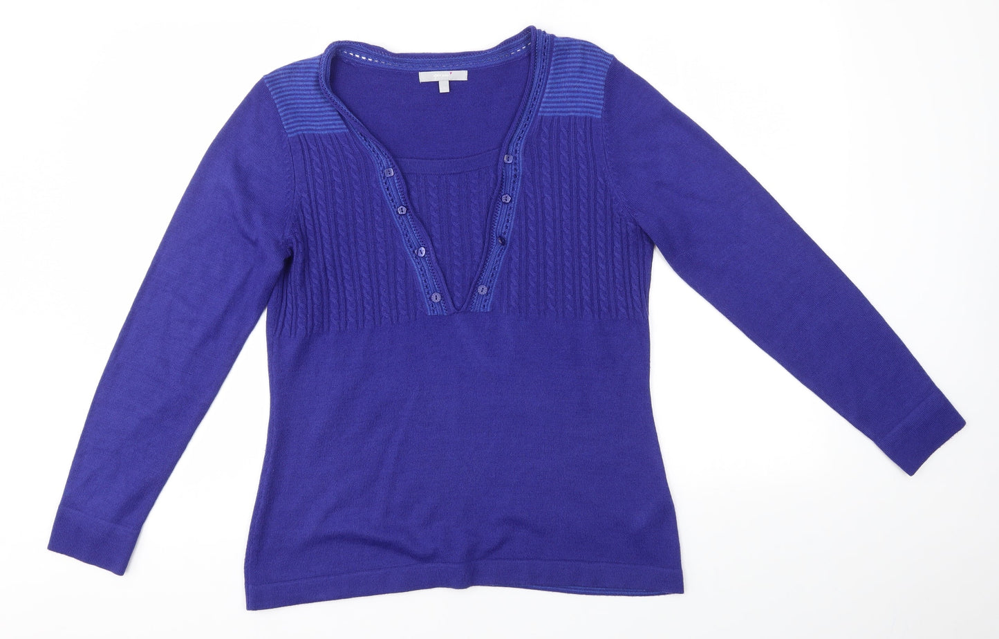 M&S Womens Blue   Pullover Jumper Size 12