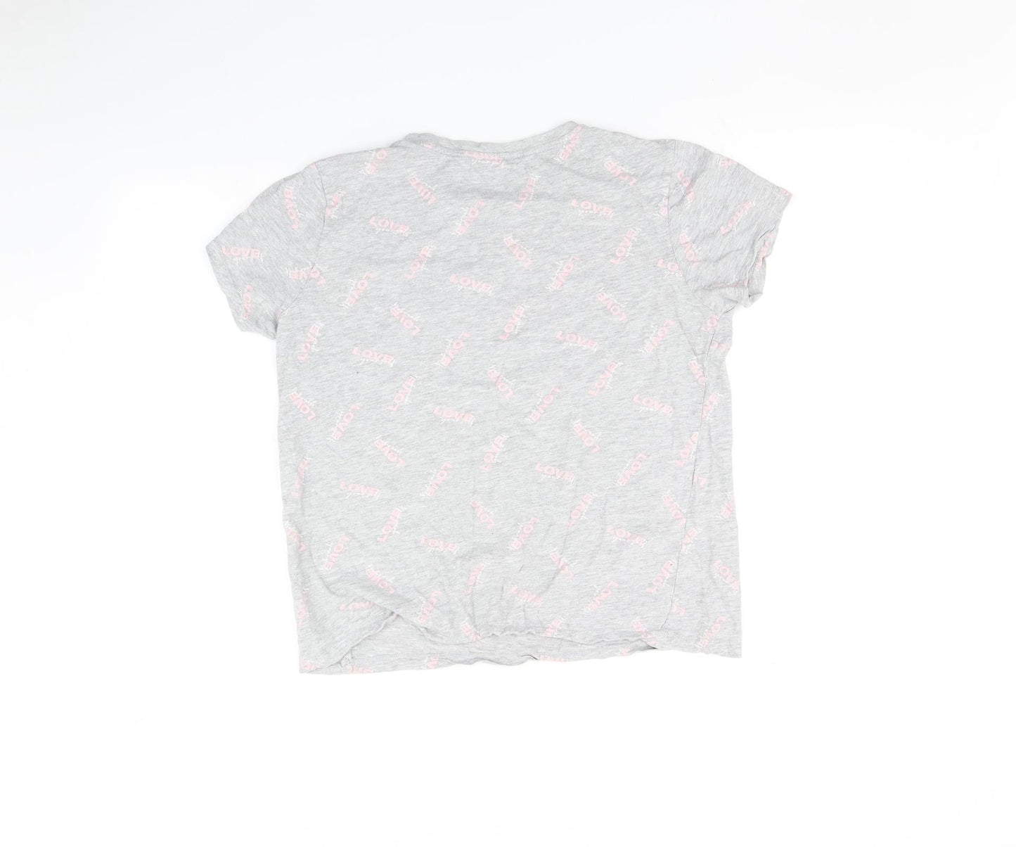 Primark Womens Grey    Pyjama Top Size M