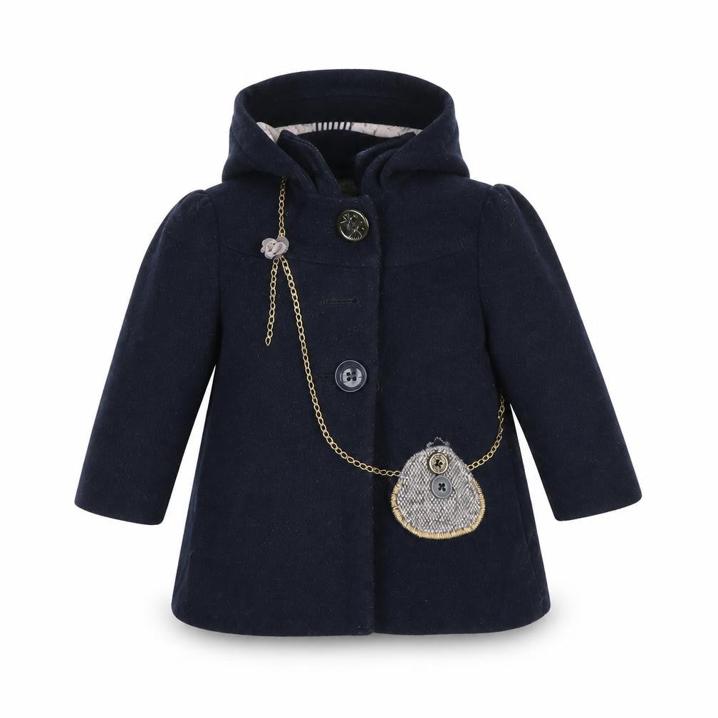 Next Baby Blue   Basic Coat Coat Size 9-12 Months