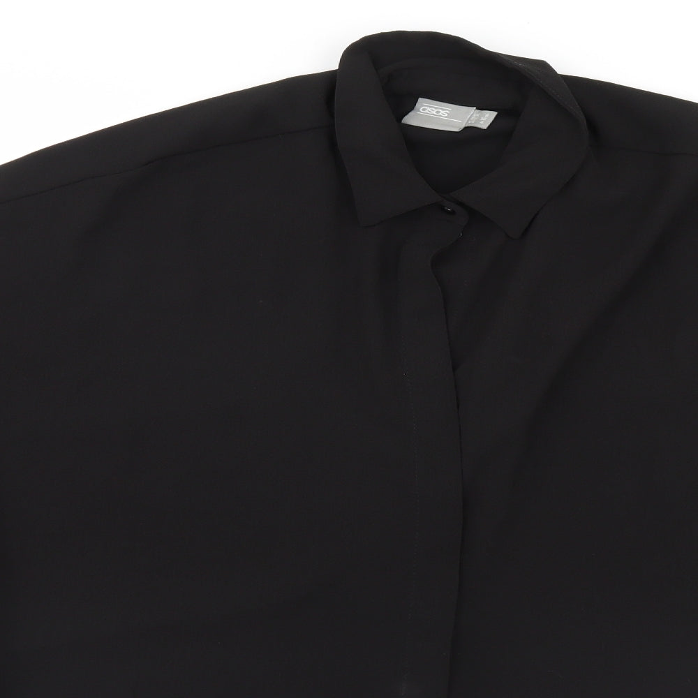 ASOS Womens Black   Basic Blouse Size 8