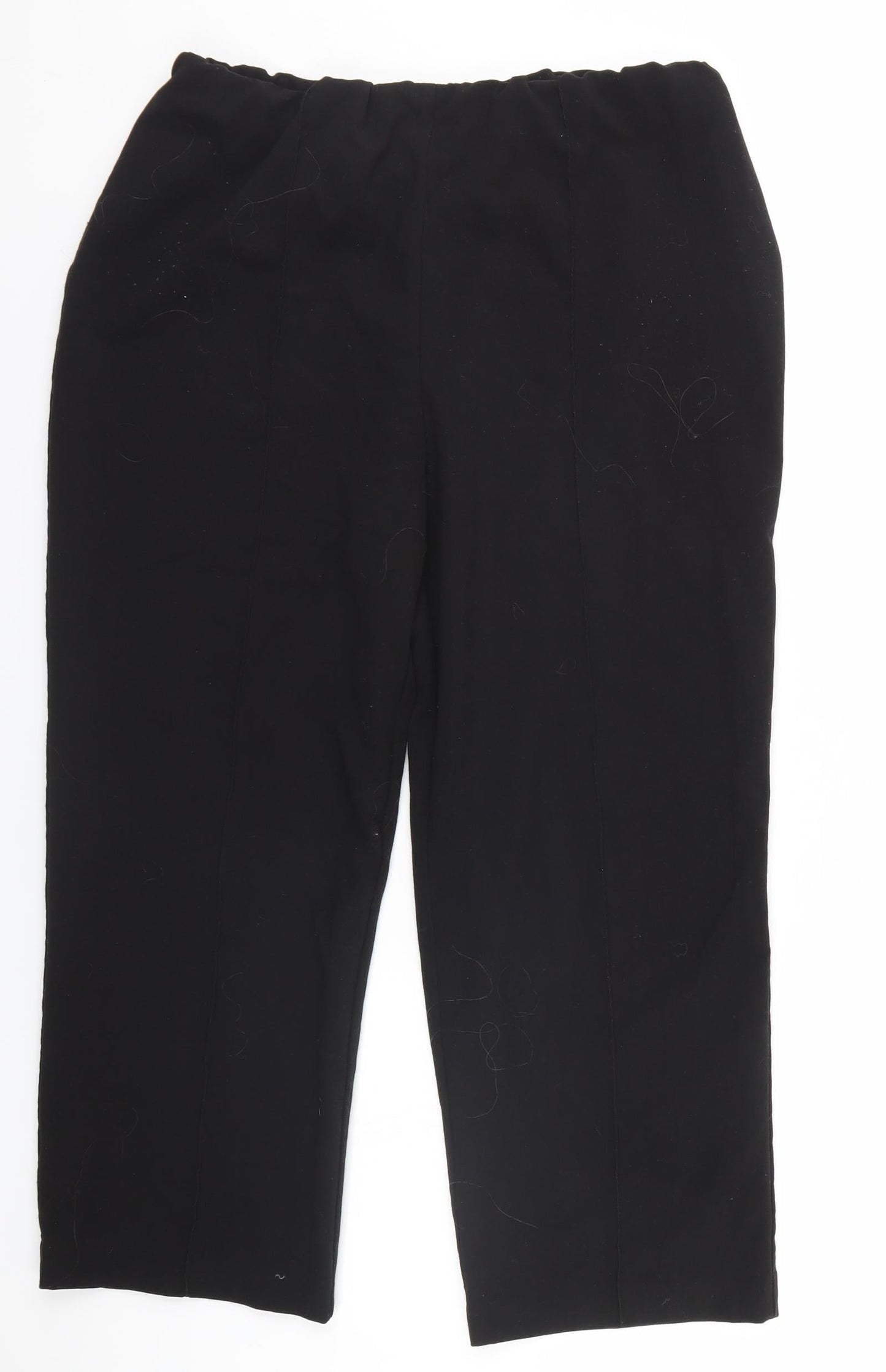 EWM Womens Black   Trousers  Size 14 L22 in