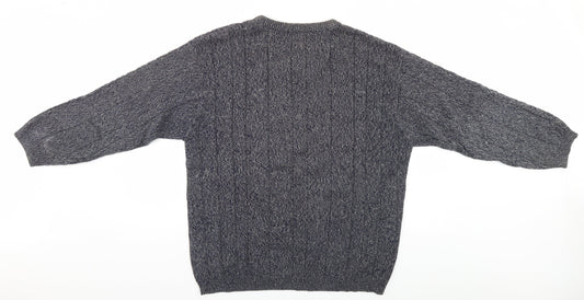 James Cowan Mens Grey   Pullover Jumper Size M