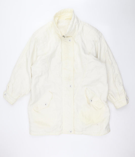 St michaels Womens White   Pea Coat Coat Size 14