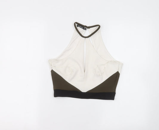 Boohoo Womens White   Basic Blouse Size 8