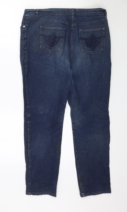 Camela Womens Blue  Denim Skinny Jeans Size 12 L27 in