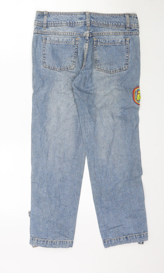 Prisca One Womens Blue  Denim Straight Jeans Size 8 L26 in