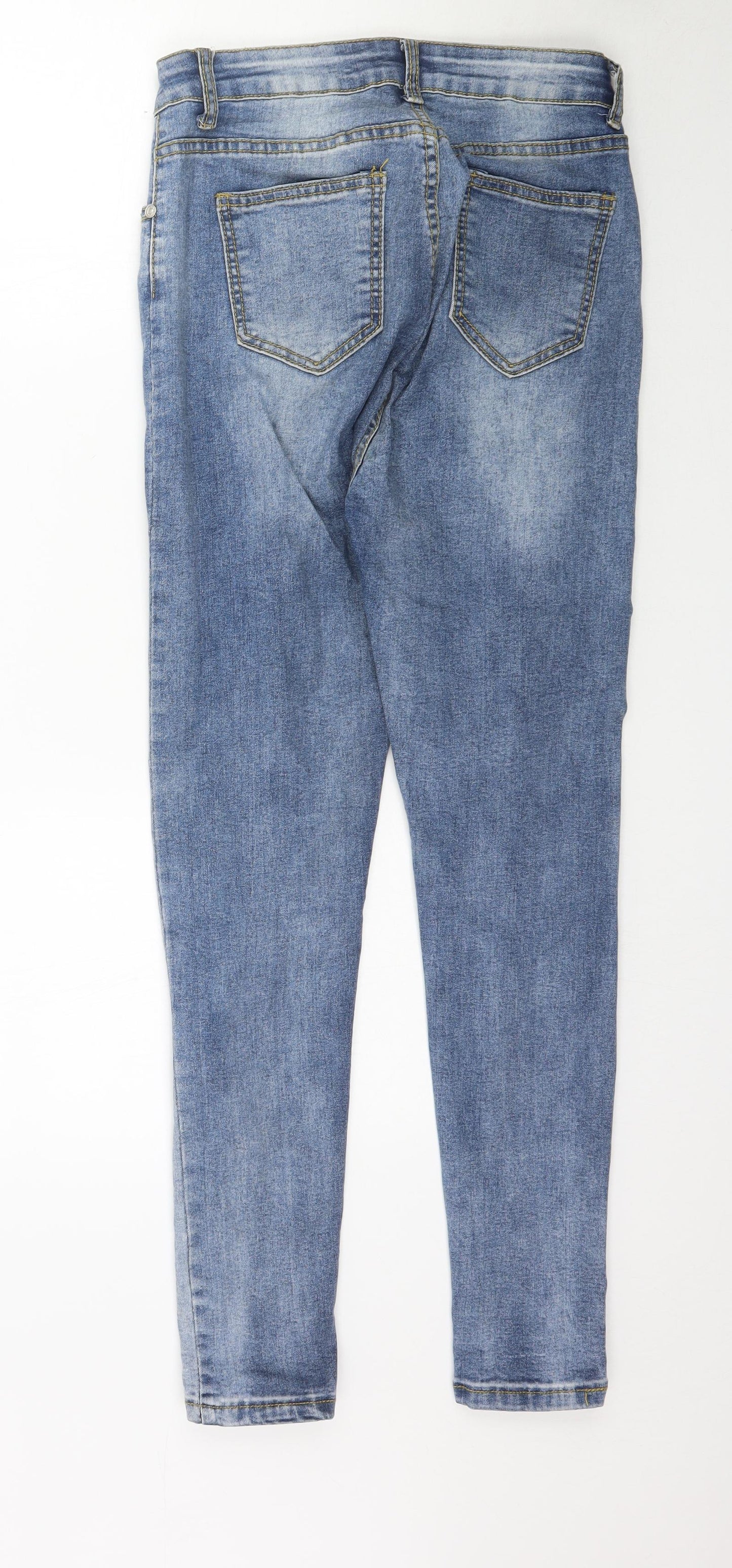 Denim Wise Womens Blue  Denim Skinny Jeans Size 12 L28 in