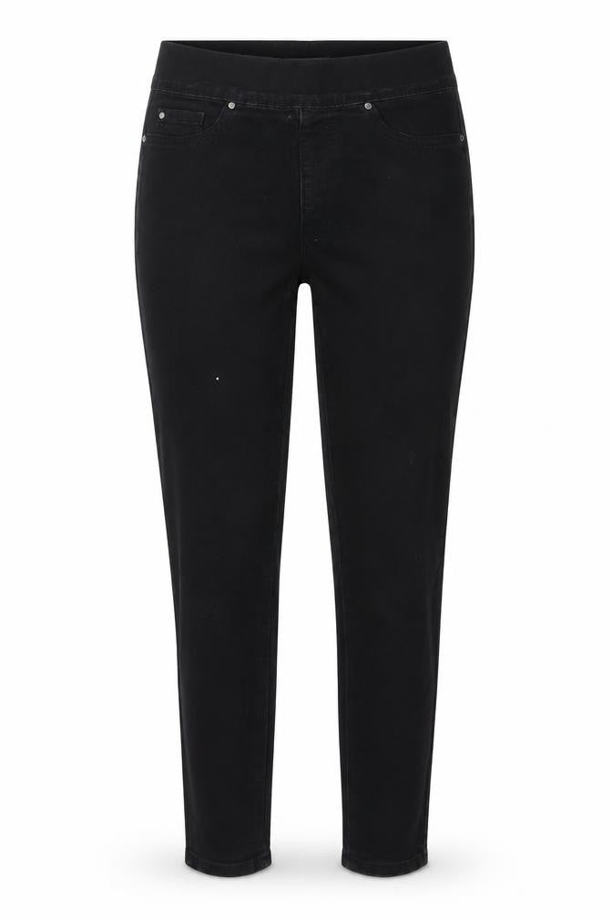 Denim & Co. Womens Black  Denim Skinny Jeans Size 8 L27 in