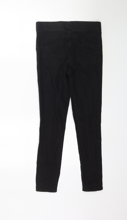 Denim & Co. Womens Black  Denim Skinny Jeans Size 8 L27 in