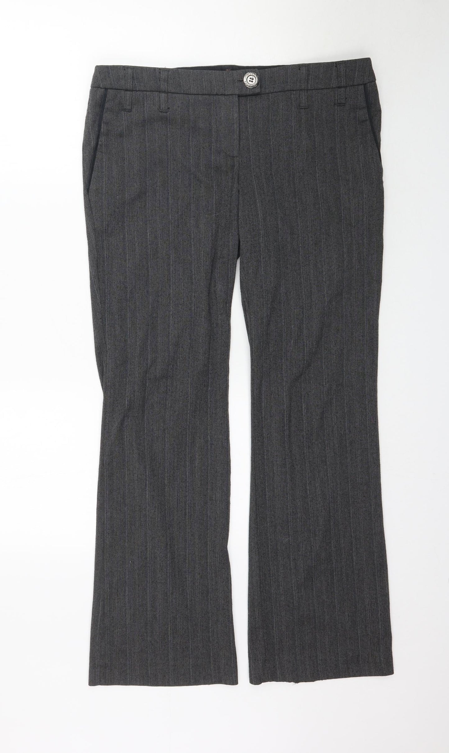 River Island Womens Grey   Trousers  Size 14 L31 in