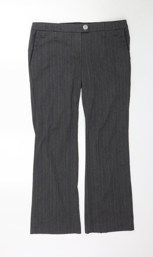 River Island Womens Grey   Trousers  Size 14 L31 in