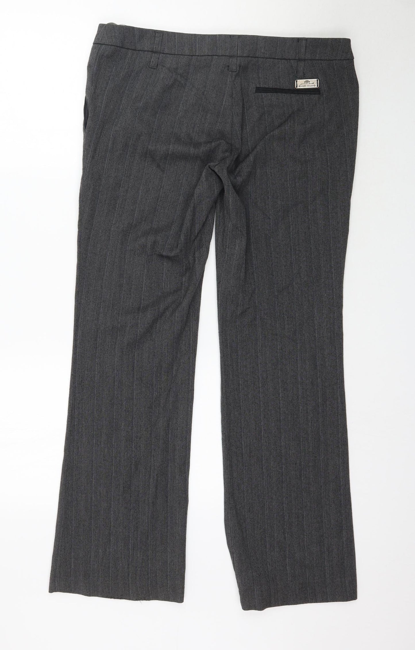 River Island Womens Grey   Trousers  Size 14 L31 in