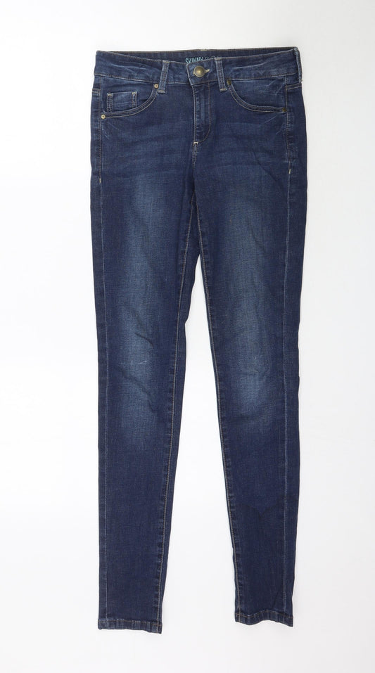 Denim Co Womens Blue  Denim Skinny Jeans Size 8 L32 in