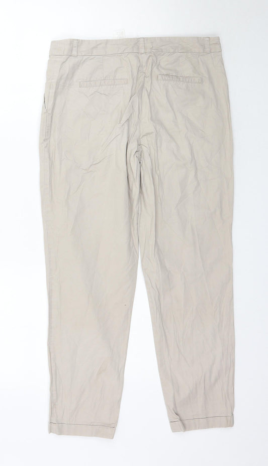 Camaieu Womens Beige   Trousers  Size M L25 in