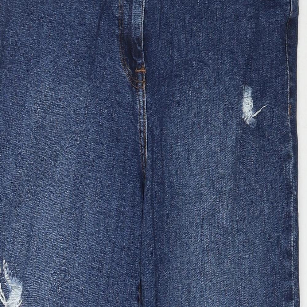 Papaya Womens Blue  Denim Skinny Jeans Size 10 L25 in