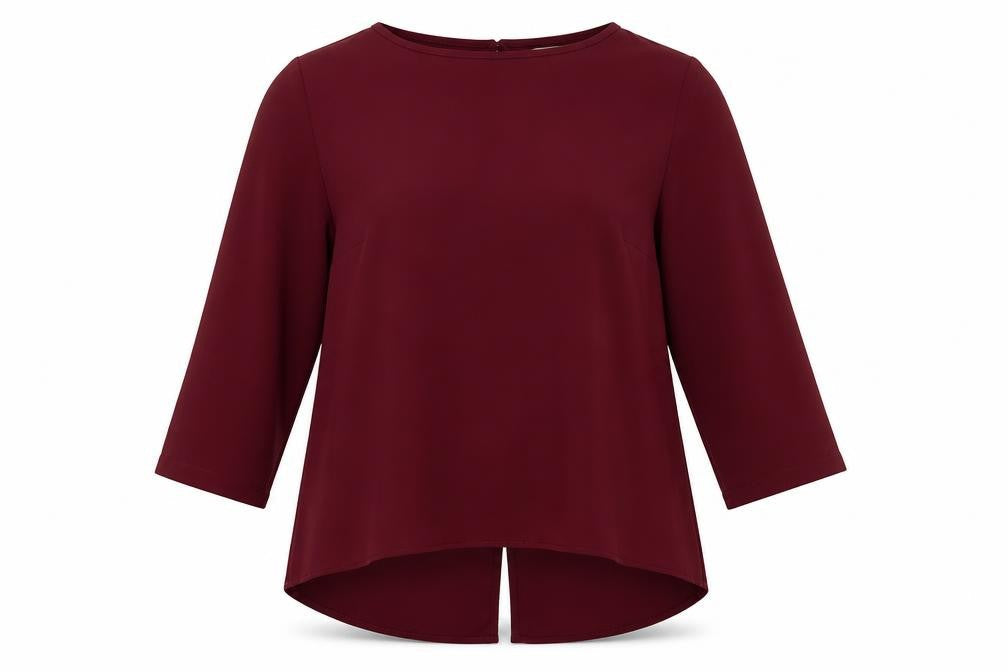 Matalan Womens Red   Basic Blouse Size 10  - Maroon