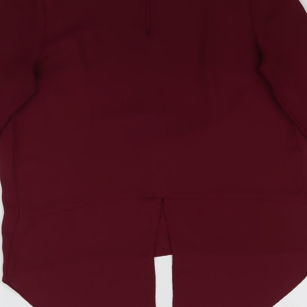 Matalan Womens Red   Basic Blouse Size 10  - Maroon