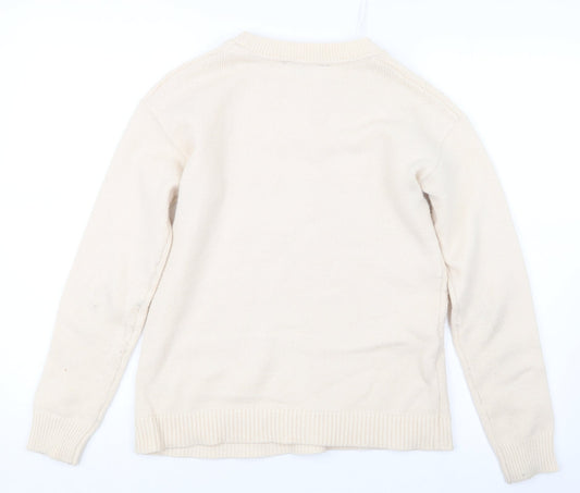 Bonmarché Womens Beige  Knit Pullover Jumper Size 10